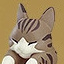 Tensui no Sakuna Hime - Tensui no Sakuna Hime Long Cat Mini Figure - Brown Tabby (Good Smile Company)