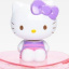 Hello Kitty - Bobblehead - Eraser - Storage Box - Hello Kitty Scented Erasers in Case: Purple Ribbon (Sanrio)