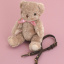 Doll Clothes - Super Dollfie・Meets・Pink House - Teddy Bear Shoulder Bag - Pink Ribbon (PINK HOUSE, Volks)