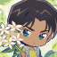 Meitantei Conan - Hattori Heiji - Diecut Sticker - Sticker - Flower For You Ver. (Broccoli)