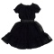 Doll Clothes - PureNeemo - PureNeemo S Size Costume - Chiffon Frill Mille-feuille One-piece Dress - 1/6 - Black (Azone)