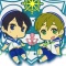 Free! -Eternal Summer- - Nanase Haruka - Tachibana Makoto - Rubber Coaster - Rubber Strap - Strap (Kyoto Animation)