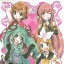 Vocaloid - Hatsune Miku - Kagamine Rin - Megurine Luka - Meiko - Candy Toy - Hatsune Miku Visual Shikishi Collection - Mini Shikishi (Ensky)